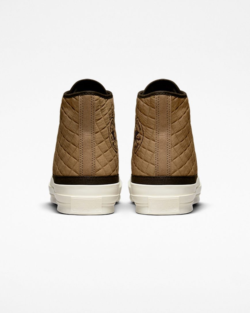 Women's Converse Chuck 70 Quilted High Top Shoes Brown / Black | AU 684E5R
